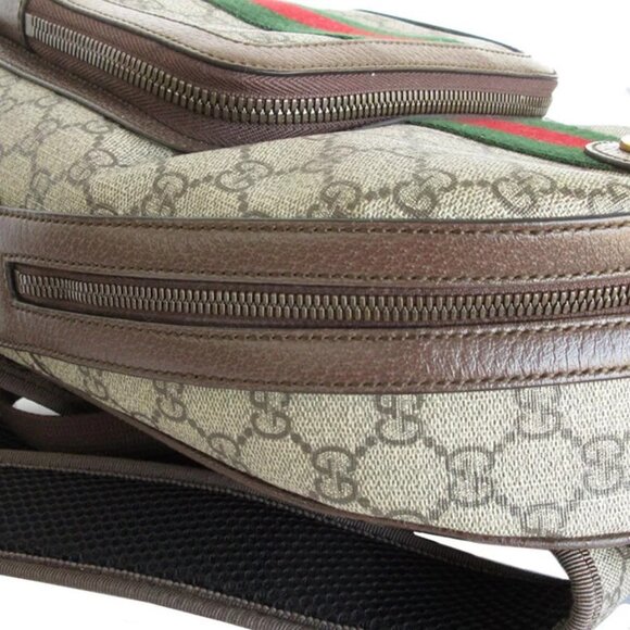 Auth GUCCI GG Marmont Backpack Brown PVC - Picture 5 of 12